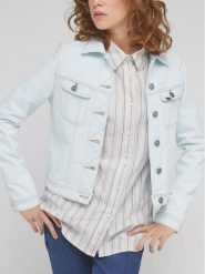 Lee Kurtka jeansowa Rider L54MGWB31 112330458 Błękitny Regular Fit. Niebieskie kurtki damskie Lee, l, bez wzorów, z bawełny, bez kaptura. Za 279.99 zł.