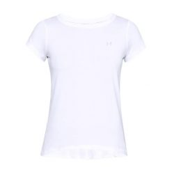 Koszulka fitness damska Under Armour UA HG Armour SS. Białe koszulki damskie Under Armour, xl, bez wzorów, bez kołnierzyka, bez ramiączek. Za 73.99 zł.