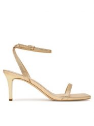 MICHAEL Michael Kors Sandały Liana Mid 40S6LNMS1M Złoty. Żółte sandały damskie MICHAEL Michael Kors, bez wzorów, ze skóry, bez obcasa, na szpilce, bez zapięcia. Za 739.99 zł.