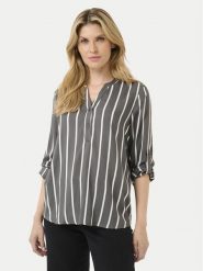 Kaffe Bluzka Stridy 10504279 Szary Regular Fit. Szare bluzki damskie Kaffe, bez wzorów, z wiskozy, bez kołnierzyka, bez ramiączek. W wyprzedaży za 99.99 zł.
