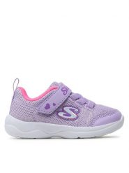 Skechers Sneakersy Easy Peasy 302885N/LVPK Fioletowy. Fioletowe buty sportowe dziewczęce Skechers, bez wzorów, z materiału, bez zapięcia. Za 139.99 zł.