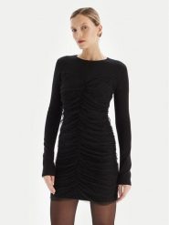 TWINSET Sukienka koktajlowa 252TT3261 Czarny Slim Fit. Czarne sukienki damskie Twinset, bez wzorów, z syntetyku, wizytowe, bez ramiączek. Za 1,129.00 zł.