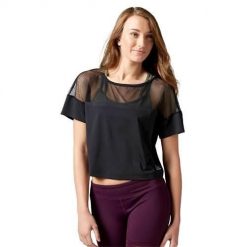 Koszulka sportowa damska Reebok Cardio Fashion Top. Czarne koszulki sportowe damskie Reebok, xs, bez wzorów, bez ramiączek. Za 137.00 zł.