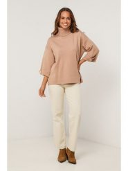 Soft Cashmere Golf w kolorze beżowym rozmiar: 38/40. Brązowe golfy damskie Soft Cashmere, bez wzorów, bez ramiączek. Za 183.15 zł.
