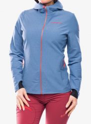 Kurtka softshell damska La Sportiva Descender Storm Jacket. Niebieskie kurtki sportowe damskie La Sportiva, xs, bez wzorów, z materiału, bez kaptura. Za 593.99 zł.