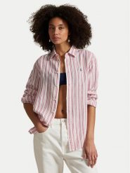 Polo Ralph Lauren Koszula 211970691008 Różowy Classic Fit. Czerwone koszule damskie Polo Ralph Lauren, xl, bez wzorów, ze lnu, bez kołnierzyka, bez ramiączek. Za 499.99 zł.