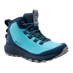 Buty trekkingowe damskie Haglöfs L.I.M FH GTX Mid. Niebieskie obuwie sportowe damskie Haglöfs, bez zapięcia. Za 569.99 zł.