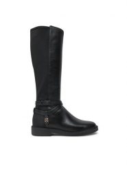 MICHAEL Michael Kors Kozaki 40F4ABMB6L Czarny. Czarne kozaki damskie MICHAEL Michael Kors, ze skóry, bez obcasa, na płaskiej podeszwie, bez zapięcia. Za 949.99 zł.