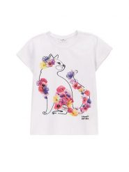Coccodrillo T-Shirt WC5143219VGD Biały Regular Fit. Białe koszulki i t-shirty dziewczęce COCCODRILLO, bez wzorów, z bawełny, bez kołnierzyka, bez ramiączek. Za 39.99 zł.