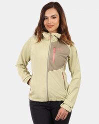 Damska kurtka softshell Kilpi BELTRA-W. Brązowe kurtki sportowe damskie Kilpi, m, bez wzorów, z materiału, bez kaptura. Za 514.00 zł.