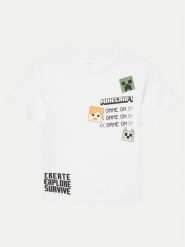 NAME IT T-Shirt Jafar MINECRAFT 13238538 Biały Regular Fit. Białe t-shirty i koszulki chłopięce Name it, bez wzorów, z bawełny, bez kołnierzyka, bez ramiączek. Za 59.99 zł.