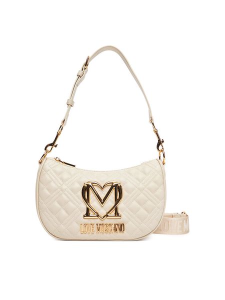 LOVE MOSCHINO Torebka JC4301PP0MK1211A Écru. Torebki klasyczne damskie Love Moschino, ze skóry, bez dodatków. Za 599.99 zł.