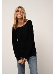 Just Cashmere Kaszmirowy sweter "Abigail" w kolorze czarnym rozmiar: M. Czarne swetry klasyczne damskie Just Cashmere, m, z kaszmiru, bez kołnierzyka. Za 274.24 zł.