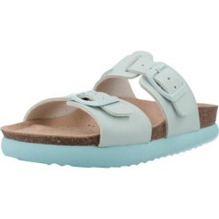 Sandały GEOX J SANDAL BUBBLEBOW Niebieski. Niebieskie sandały damskie Geox, bez wzorów, z syntetyku, bez obcasa, bez zapięcia. Za 192.99 zł.