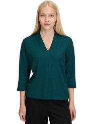 BETTY & CO Bluzka w kolorze niebiesko-zielonym rozmiar: L. Niebieskie bluzki damskie Betty & Co, l, bez wzorów, bez kołnierzyka, bez ramiączek. Za 104.95 zł.