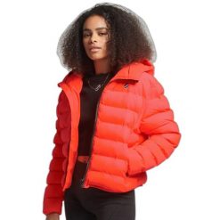 Damska kurtka puchowa Superdry Code All Seasons. Brązowe kurtki damskie Superdry, uniwersalny, z aplikacjami, z elastanu, bez kaptura. Za 442.45 zł.