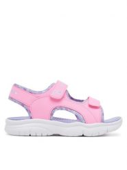 Skechers Sandały Flex Splash-Heart Galore 303049L/HPLV Różowy. Czerwone sandały dziewczęce Skechers, ze skóry, bez obcasa, bez zapięcia. Za 139.99 zł.