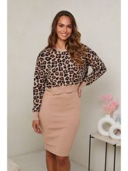 Soft Cashmere 2-częściowy zestaw w kolorze jasnobrązowo-czarnym rozmiar: 34/36. Brązowe swetry klasyczne damskie Soft Cashmere, z kaszmiru, bez kołnierzyka. Za 145.26 zł.