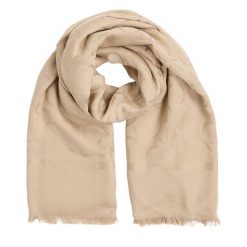 Chusta Calvin Klein. Brązowe chusty damskie Calvin Klein, bez wzorów. Za 239.99 zł.