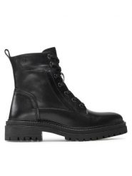 Geox Trapery D Iridea C D16HRC 00043 C9999 Czarny. Czarne trapery damskie Geox, ze skóry, bez zapięcia. Za 439.99 zł.