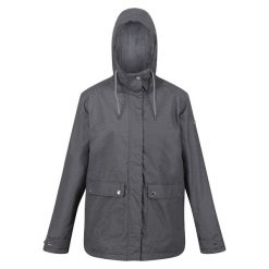 Kurtka turystyczna damska Regatta Broadia parka przeciwdeszczowa. Czerwone kurtki damskie Regatta, na zimę, bez wzorów, bez kaptura. W wyprzedaży za 299.99 zł.