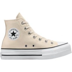 Sneakers Converse Chuck Taylor All Star Lift. Białe obuwie sportowe damskie Converse, z syntetyku, bez zapięcia, na fitness i siłownię. W wyprzedaży za 317.10 zł.