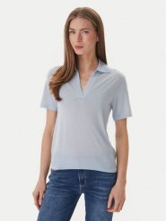 Guess Sweter W6GR03 Z0583 Błękitny Regular Fit. Niebieskie swetry klasyczne damskie Guess, xs, z wełny, bez kołnierzyka. Za 469.99 zł.