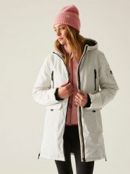 Regatta Kurtka zimowa "Gwynn" w kolorze białym rozmiar: 40. Białe kurtki damskie Regatta, na zimę, bez wzorów, z puchu, bez kaptura. Za 391.99 zł.