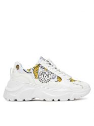 Versace Jeans Couture Sneakersy 78VA3SC7 Biały. Białe obuwie sportowe damskie Versace Jeans Couture, z jeansu, bez zapięcia. W wyprzedaży za 569.99 zł.