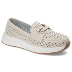Beżowe Półbuty Artiker Eleganckie Wsuwane Obuwie Damskie. Brązowe półbuty damskie Artiker, na lato, bez wzorów, z bawełny, bez obcasa, bez zapięcia. Za 159.00 zł.