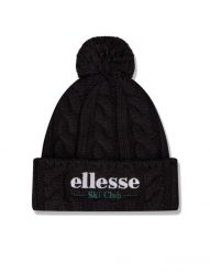 Czapka zimowa Ellesse Sanga Pom Pom. Czarne czapki damskie Ellesse, na zimę, bez wzorów, z materiału. Za 109.99 zł.