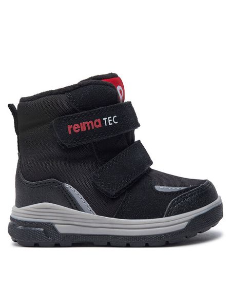 Reima Śniegowce Qing 5400026A Czarny. Czarne buty zimowe chłopięce Reima, z materiału, bez zapięcia. Za 259.99 zł.