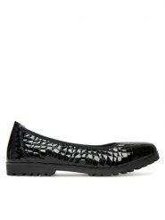 Caprice Baleriny 9-22151-45 Czarny. Czarne balerinki damskie Caprice, bez wzorów, ze skóry. Za 183.99 zł.