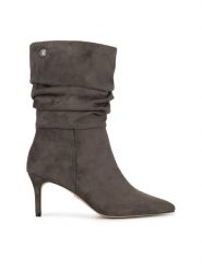 Nine West Botki WFA2786-1 Szary. Szare botki damskie Nine West, z materiału, bez obcasa, na szpilce, bez zapięcia. Za 299.99 zł.