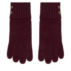 Rękawiczki LAUREN RALPH LAUREN. Czerwone rękawiczki damskie Lauren Ralph Lauren, bez wzorów, z dzianiny. Za 329.99 zł.