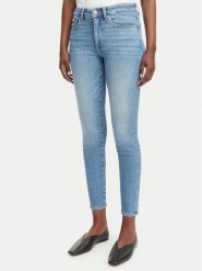 Calvin Klein Jeans Jeansy LV047F489G Niebieski Skinny Fit. Niebieskie rurki damskie Calvin Klein Jeans, bez wzorów, z bawełny. Za 489.99 zł.