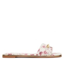 Klapki Aldo. Białe klapki damskie ALDO, bez wzorów, bez obcasa, bez zapięcia. Za 269.99 zł.