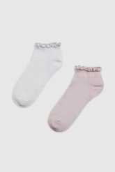 Skarpety 2-pack. Skarpetki damskie MOODO, bez wzorów, z bawełny. Za 27.99 zł.