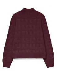 Vero Moda Sweter w kolorze ciemnofioletowym rozmiar: XL. Różowe swetry klasyczne damskie Vero Moda, s, z materiału, bez kołnierzyka. Za 82.99 zł.
