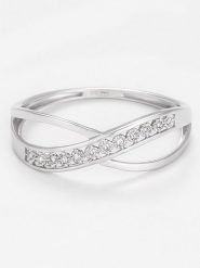 DIAMANTA Złoty pierścionek z diamentami rozmiar: 56. Szare pierścionki damskie DIAMANTA, z diamentem, złote. Za 1,122.99 zł.