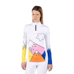Bluza Rossignol JCC damska W Booster 1/2 zip top biała. Białe bluzy damskie Rossignol, s, bez wzorów, bez kaptura. W wyprzedaży za 709.00 zł.