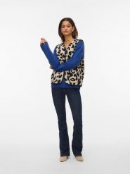 Vero Moda Kamizelka pluszowa w kolorze beżowo-czarnym rozmiar: L. Brązowe kamizelki damskie Vero Moda, l, bez wzorów, z materiału, bez kaptura. Za 104.99 zł.