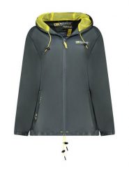 Geographical Norway Kurtka przejściowa w kolorze antracytowym rozmiar: M. Czarne kurtki damskie Geographical Norway, m, bez wzorów, bez kaptura. Za 100.99 zł.