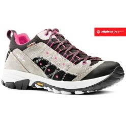 Buty Trekkingowe damskie Alpina Glacia Vibram skórzane. Szare obuwie trekkingowe damskie Alpina, bez zapięcia. Za 440.00 zł.