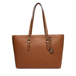 Torebka MICHAEL Michael Kors. Brązowe shopper bag MICHAEL Michael Kors, bez wzorów, bez dodatków. Za 1,109.00 zł.