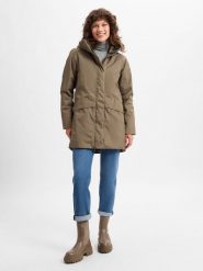 Didriksons Parka -CAJSA WNS PARKA 6 Kobiety Sztuczne włókno brązowy, 38. Brązowe parki damskie Didriksons, z włókna, bez kaptura. Za 849.95 zł.