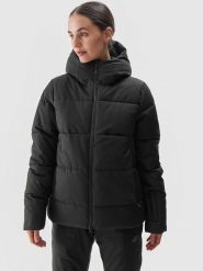 4F Kurtka narciarska w kolorze czarnym rozmiar: XL. Czarne kurtki sportowe damskie 4F, m, bez wzorów, bez kaptura. Za 278.45 zł.