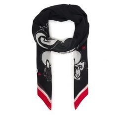 Szal KARL LAGERFELD. Czarne szaliki damskie KARL LAGERFELD, bez wzorów. Za 429.99 zł.