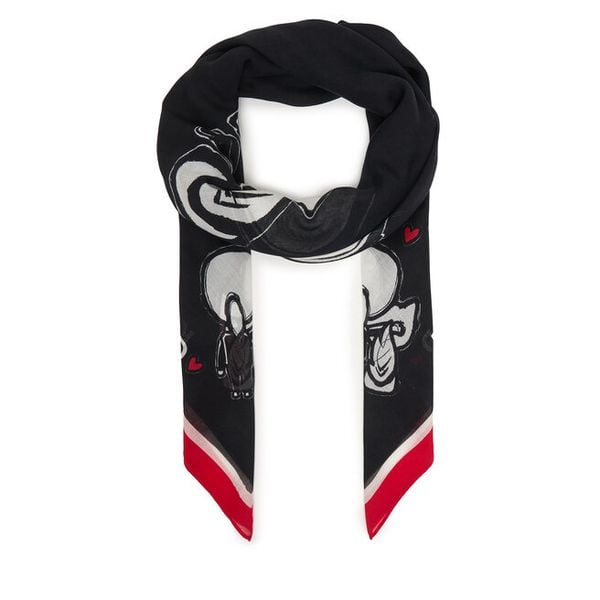 Chusta KARL LAGERFELD. Czarne chusty damskie KARL LAGERFELD, bez wzorów. Za 429.99 zł.