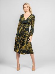 Pinko Sukienka "Utilizzare" | 1N13FB A00Z | Utilizzare | Kobieta | Żółty, Zielony. Zielone sukienki damskie Pinko, bez wzorów, z wiskozy, bez ramiączek. W wyprzedaży za 469.00 zł.